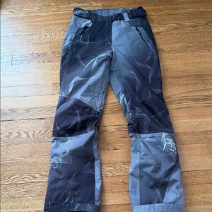 Women's Stylish Gray Patterned Snow Pants size 4